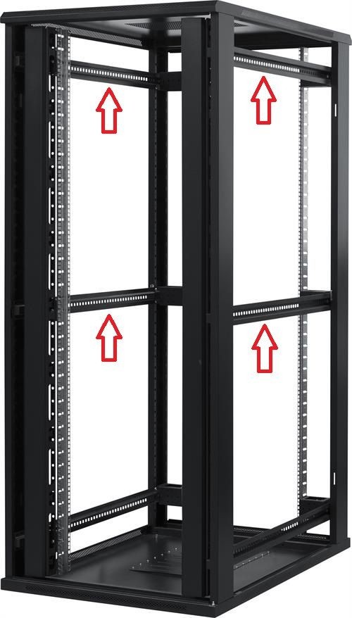 2er Set Schienen für 19" Racks