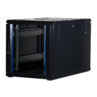 12 HE 19" Serverschrank mit Glastür, niedrige Bauhöhe zum Aufstellen unter Schreibtischen (BxTxH) 600x1000x634mm