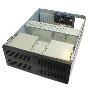 4 HE Rackmount Serverrack IPC Gehäuse mit Fronttür (BxTxH) 483x560x177,5mm (mit montierten Griffen)