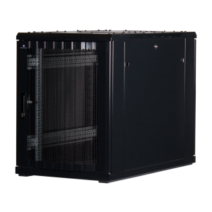 15 HE 19" Serverschrank mit Gitternetz-Türen, niedrige Bauhöhe zum Aufstellen unter Schreibtischen (BxTxH) 600x1000x769mm