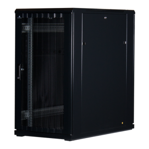 22 HE 19" Serverschrank mit Gitternetz-Türen vorne und hinten (BxTxH) 600x1000x1200mm