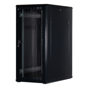 27 HE 19" Serverschrank mit Gitternetz-Türen vorne und hinten (BxTxH) 600x1000x1400mm