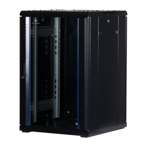 18 HE 19" Serverschrank mit Glastür (BxTxH) 600x600x1000mm