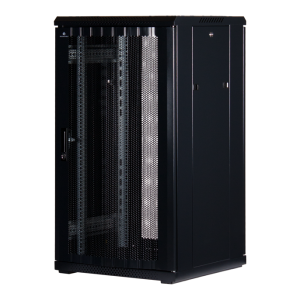 22 HE 19" Serverschrank mit Gitternetz-Türen vorne und hinten (BxTxH) 600x600x1200mm