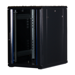 18 HE 19" Serverschrank mit Glastür (BxTxH) 600x800x1000mm