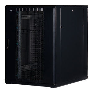 22 HE 19" Serverschrank mit Gitternetz-Türen vorne und hinten (BxTxH) 800x1000x1200mm