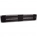 2 HE, 19", Cat 6, UTP Patchpanel, 32- Port RJ45