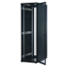42 HE Serverschrank - 1200mm tief - schwarz - Frontansicht - Tür